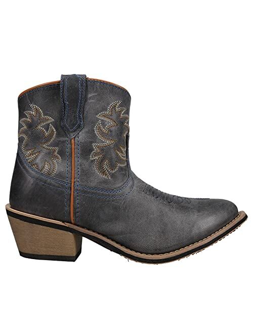 Laredo Women's Sapphyre Leather Western Booties Round Toe