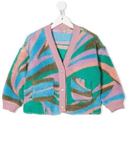 PUCCI Junior graphic-print fleece cardigan