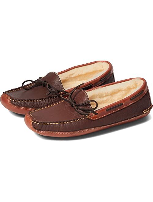 L.L.Bean Bison Double Sole Slipper Shearling Lined