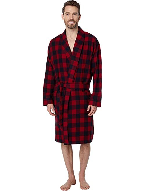 L.L.Bean Scotch Plaid Flannel Robe Regular