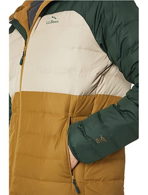 L.L.Bean Bean's Down Hooded Jacket Color-Block