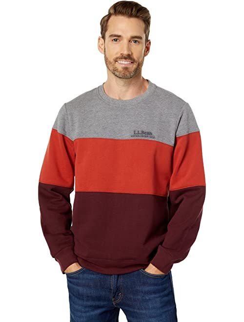 L.L.Bean 1912 Sweatshirt Crew Neck Color-Block Regular