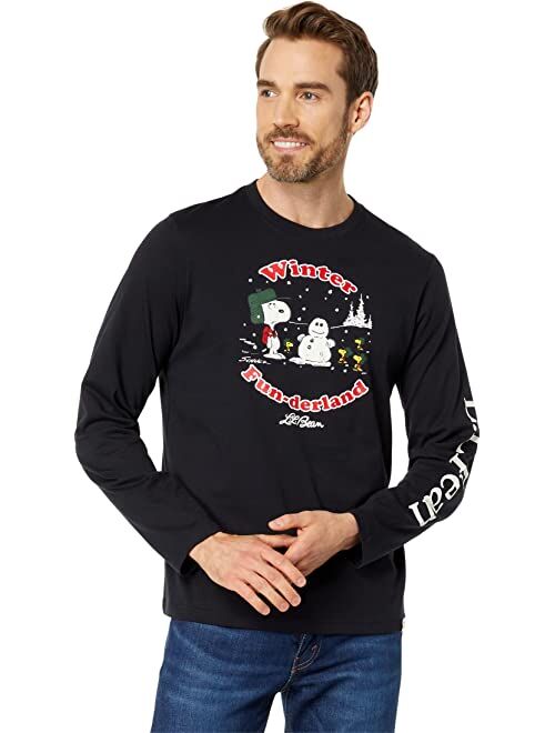 L.L.Bean x Peanuts Long Sleeve T-Shirt Winter Fun