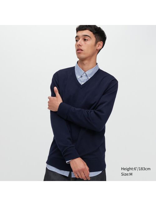 UNIQLO Extra Fine Merino V-Neck Long-Sleeve Sweater