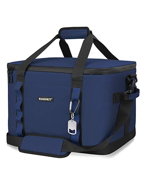 GARDRIT 60 Can Large Cooler Bag - Collapsible Insulated Lunch Box, Leakproof Cooler Bag Suitable for Camping, Picnic& Beach (39L)