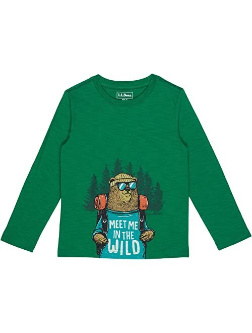 L.L.Bean Graphic Tee Glow in the Dark Long Sleeve (Big Kids)