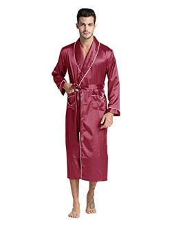 Regency New York Mens Silky Satin Robe