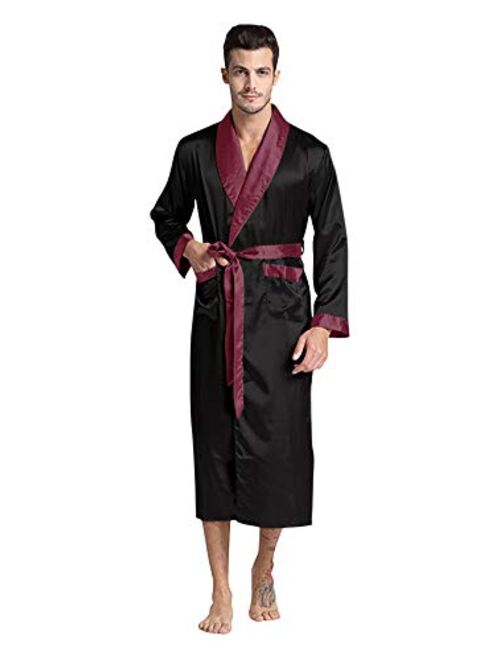 Regency New York Mens Silky Satin Robe