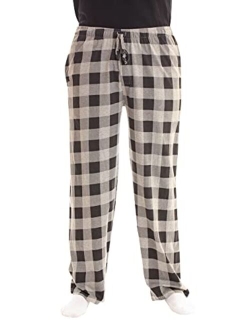 At The Buzzer #followme Plaid Mens Pajama Pants PJ Bottoms for Sleeping and Lounge Wear