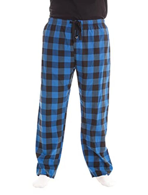 At The Buzzer #followme Plaid Mens Pajama Pants PJ Bottoms for Sleeping and Lounge Wear