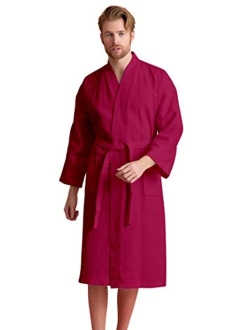 Soft Touch Linen Luxurious Cotton,Long, Lightweight, Soft and Absorbent Bathrobes for Men