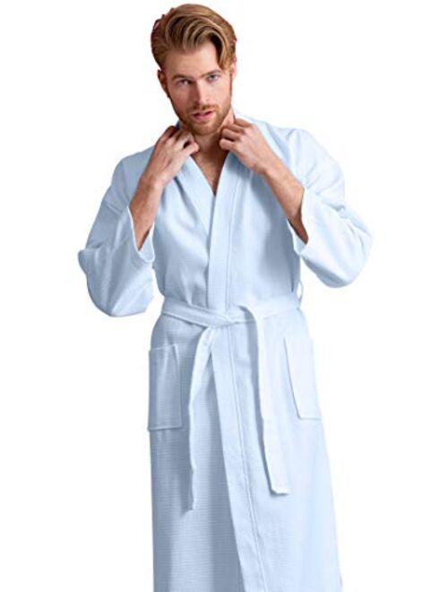 Soft Touch Linen Luxurious Cotton,Long, Lightweight, Soft and Absorbent Bathrobes for Men