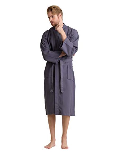 Soft Touch Linen Luxurious Cotton,Long, Lightweight, Soft and Absorbent Bathrobes for Men