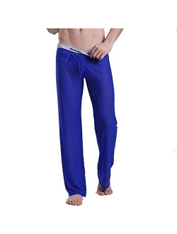 CaveHero Men's Mesh See Through Pajama Pants Nightwear Sleep Bottoms Underwear