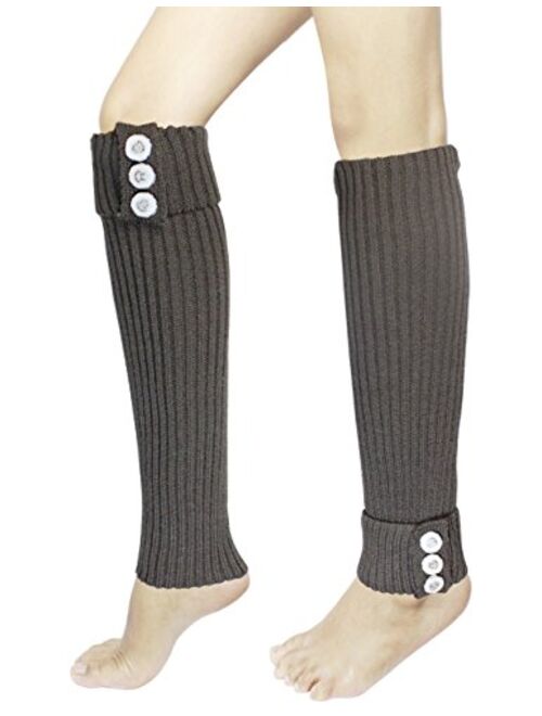 Dahlia Women's Leg Warmers & Boot Cuffs - Synthetic Wool, Cable Knit