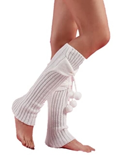 Women's Solid Rib Knit Leg Warmers