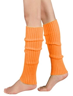 American Trends Leg Warmers for Women Girls 80s Ribbed Leg Warmer for Neon Party Knitted Fall Winter Sports Socks