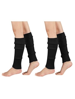 American Trends Leg Warmers for Women Girls 80s Ribbed Leg Warmer for Neon Party Knitted Fall Winter Sports Socks