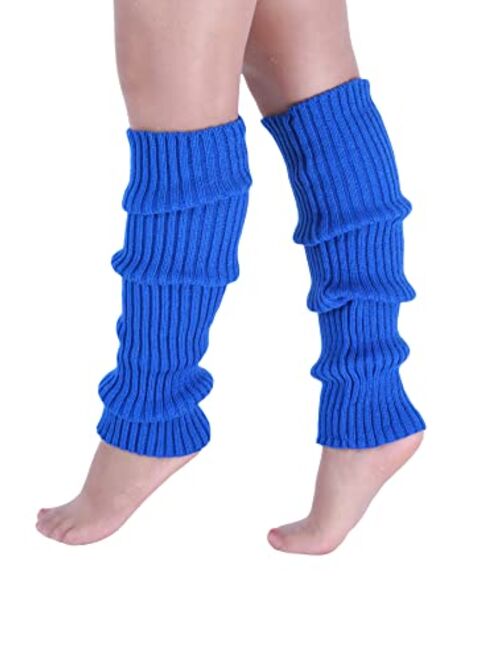 Milumia Women's 1 Pair Ribbed Knit Leg Warmers 80s Boot Long Socks