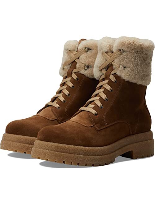 La Canadienne Victor Shearling Cuff Suede Boots