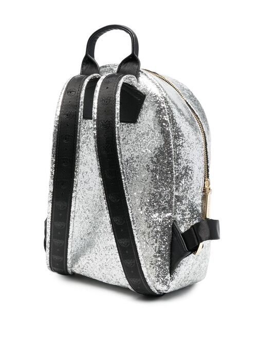 Chiara Ferragni Eye Star metallic-effect backpack