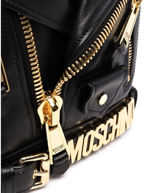 Moschino Biker jacket mini backpack