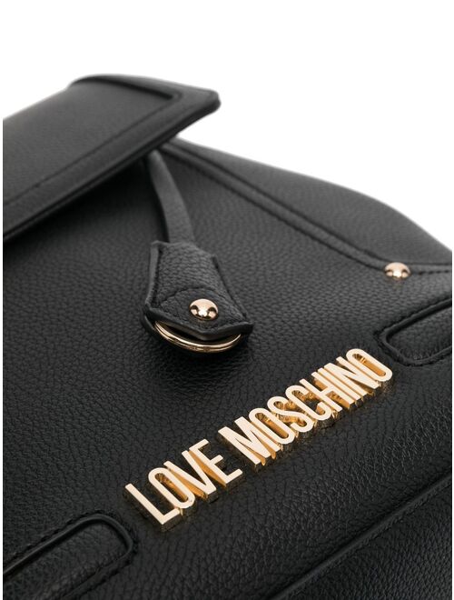 Love Moschino logo-lettering backpack