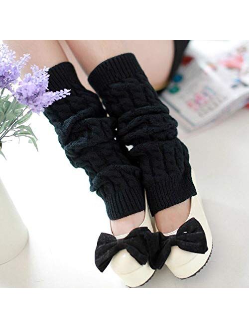 peony man Leg Warmers Women's Fashion Knitted Crochet Long Boot Socks