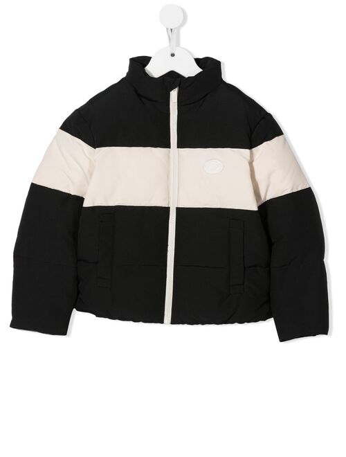 Emporio Armani Kids colour-block puffer jacket