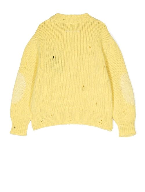 MM6 Maison Margiela Kids intarsia-knit wool-blend jumper