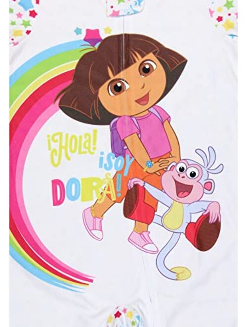 Intimo Nickelodeon Toddler Girls' Dora the Explorer Union Suit Footless Pajama