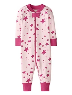 Moon and Back by Hanna Andersson Baby Girls' one-Piece Organic Cotton Footless Pajamas