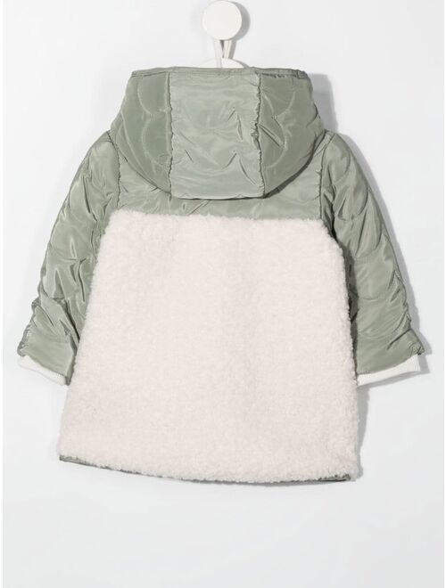 Chloe Kids faux-shearling puffer-jacket