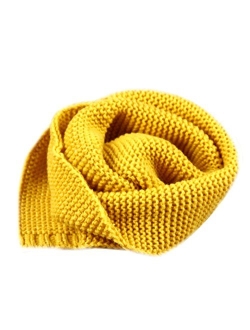 Dolores Kids Soft Knitted Scarf Fashion Solid Color Infant Toddler Warm Scarves Muffler Winter Wrap Shawl