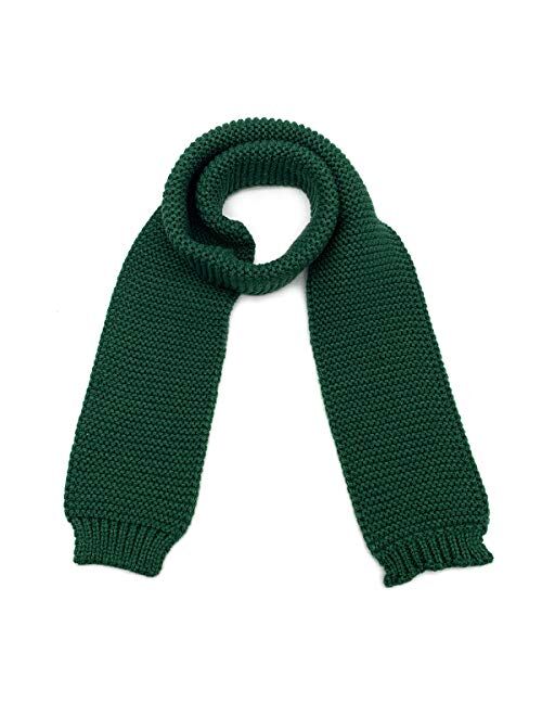 Dolores Kids Soft Knitted Scarf Fashion Solid Color Infant Toddler Warm Scarves Muffler Winter Wrap Shawl