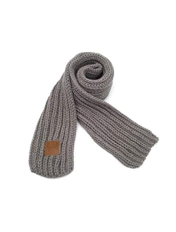 Mia Garment Kids Knitted Scarf Winter Fashion Solid Color Toddler Baby Scarves Wrap Neck Warmer