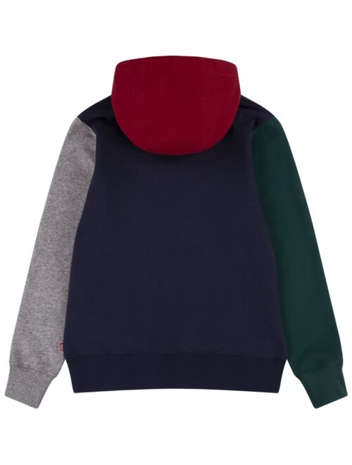 Levi's Big Boys Color Blocked Pullover Fleece Hoodie