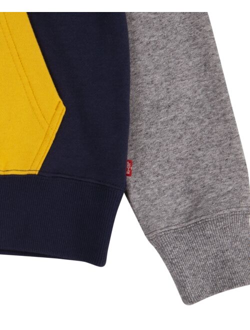 Levi's Big Boys Color Blocked Pullover Fleece Hoodie