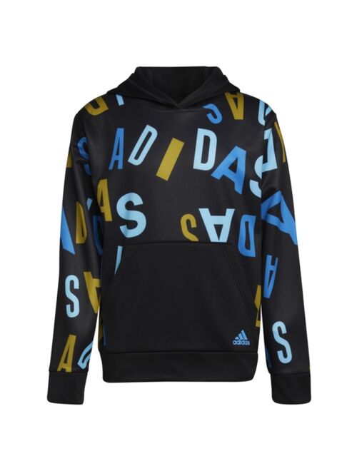 adidas Big Boys Long Sleeve Lineage Love Pullover Hoodie