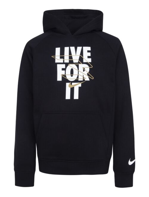 Nike 3BRAND by Russell Wilson Big Boys Live For It Pullover Hoodie