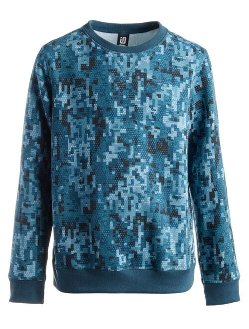 ID Ideology Big Boys Pixel Camo Fleece Sweatshirt, Created for Macy's