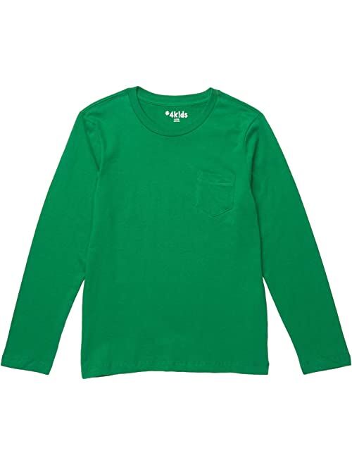 #4kids Essential Pocket Long Sleeve T-Shirt (Little Kids/Big Kids)