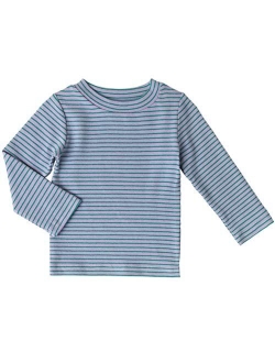 Jwwn Baby Toddlers Long Sleeve Tee Little Kids Cotton Striped T-Shirt Crew Neck Tops