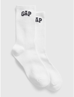 Logo Quarter Crew Athletic Socks