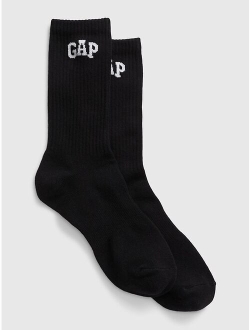 Logo Quarter Crew Athletic Socks