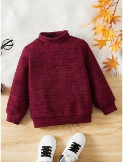 Toddler Boys Mock Neck Sweatshirt