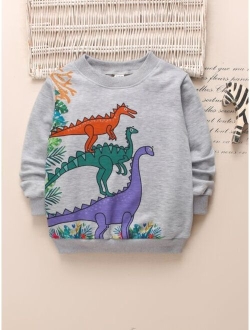 Toddler Boys Dinosaur Print Sweatshirt