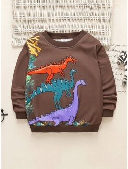 Toddler Boys Dinosaur Print Sweatshirt