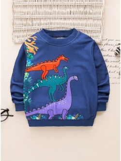 Toddler Boys Dinosaur Print Sweatshirt