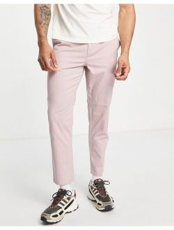 tapered chino in mid pink